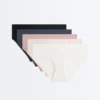 5 Invisible Polyamide Blend Hipster Briefs
