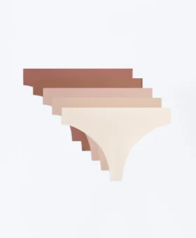 5 Invisible Polyamide Blend Pantone™ Thongs