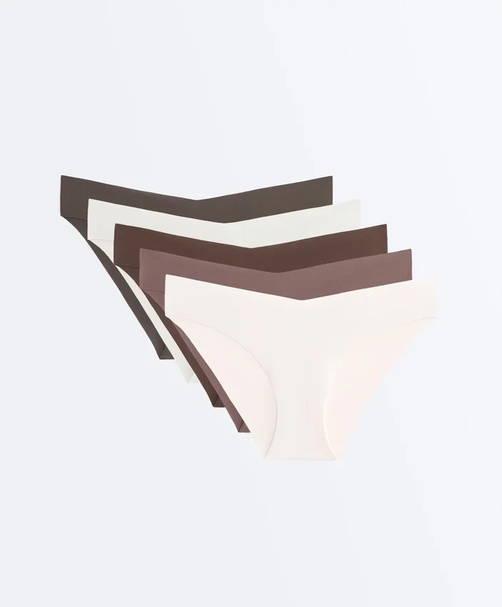 5 Invisible Polyamide Blend V-Cut Classic Briefs 5 Invisible Polyamide Blend V-Cut Classic Briefs