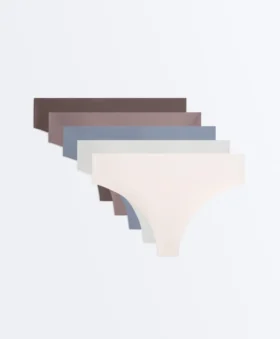 5 Laser-Cut Polyamide Blend Thongs