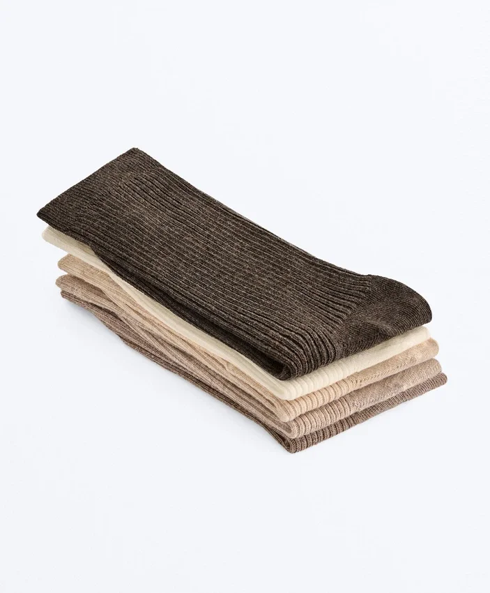 5 Pairs of Classic Socks with Cotton 5 Pairs of Classic Socks with Cotton