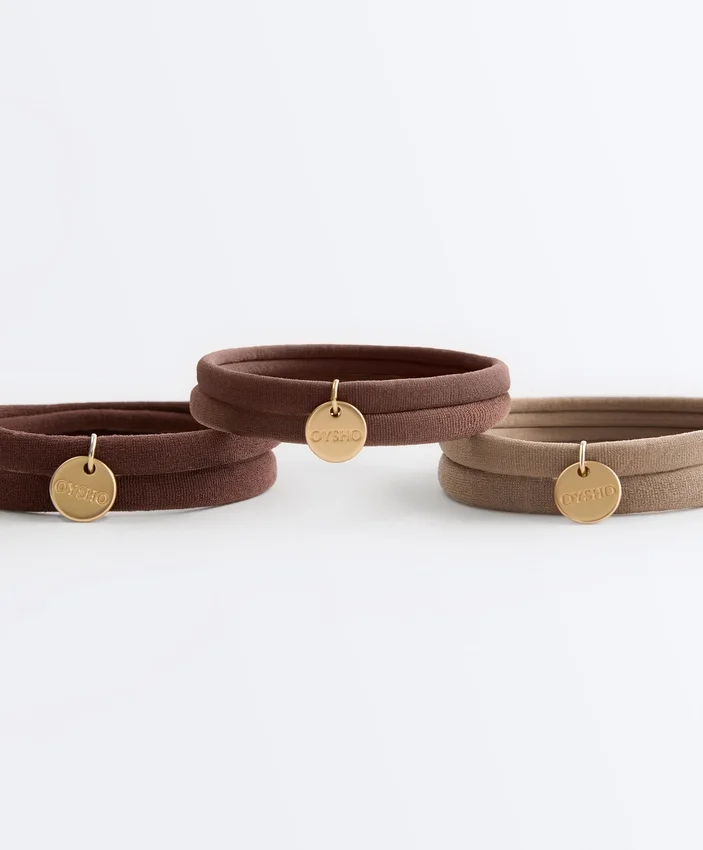 6 Oysho Plaque Hair Ties 6 Oysho Plaque Hair Ties