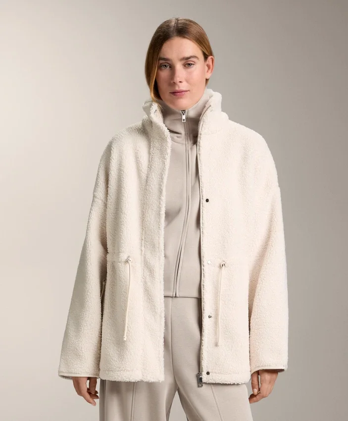 Adjustable Waist Faux-Shearling Jacket Adjustable Waist Faux-Shearling Jacket