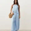 Asymmetric 100% Linen Sleeveless Top Asymmetric 100% Linen Sleeveless Top