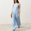 Asymmetric 100% Linen Sleeveless Top Asymmetric 100% Linen Sleeveless Top
