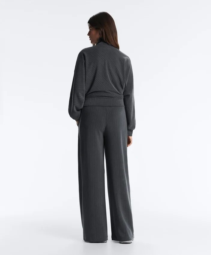 Asymmetric Stripe Trousers with Modal Asymmetric Stripe Trousers with Modal