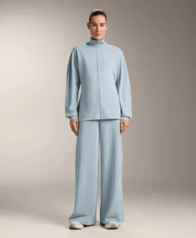 Asymmetric Stripe Trousers with Modal