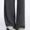 Asymmetric Stripe Trousers with Modal Asymmetric Stripe Trousers with Modal