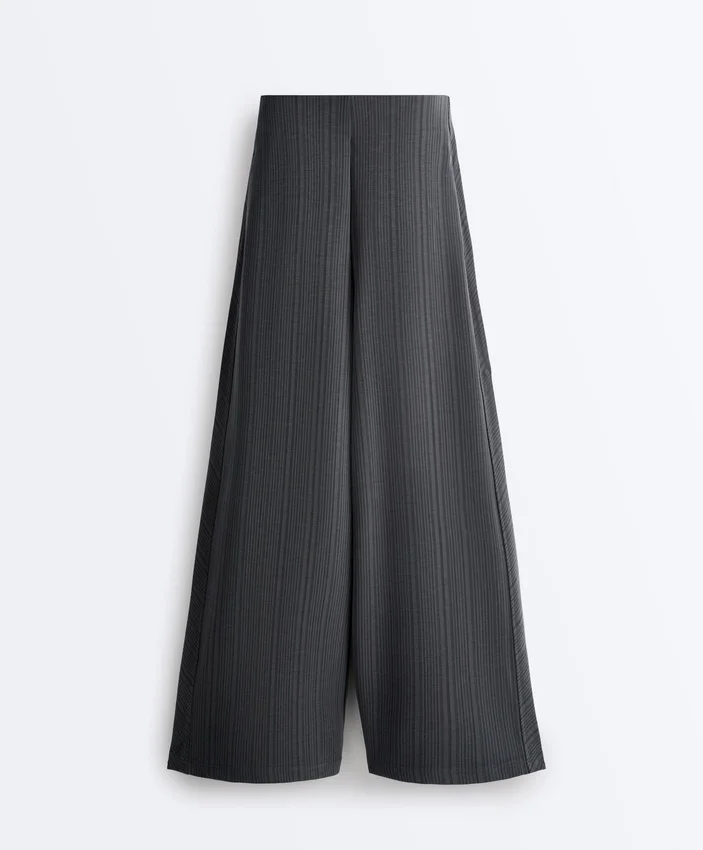 Asymmetric Stripe Trousers with Modal Asymmetric Stripe Trousers with Modal