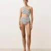 Asymmetric Striped Crochet Trikini Asymmetric Striped Crochet Trikini
