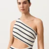 Asymmetric Striped Crochet Trikini Asymmetric Striped Crochet Trikini