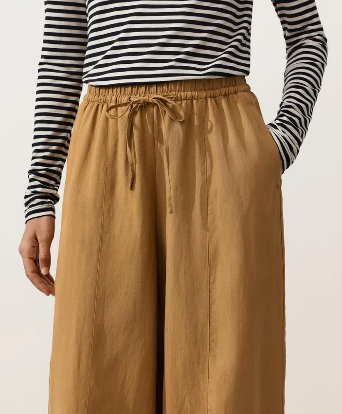 Balloon Trousers Lyocell Blend and 24% Linen with Seams Balloon Trousers Lyocell Blend and 24% Linen with Seams