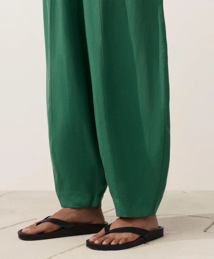 Balloon Trousers Lyocell Blend and 24% Linen with Seams Balloon Trousers Lyocell Blend and 24% Linen with Seams