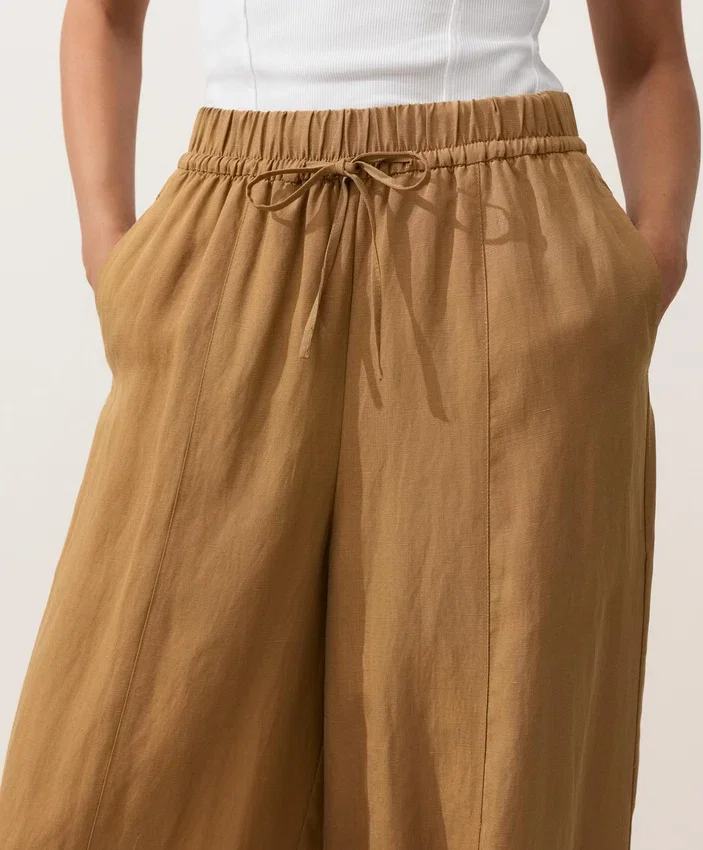 Balloon Trousers Lyocell Blend and 24% Linen with Seams Balloon Trousers Lyocell Blend and 24% Linen with Seams