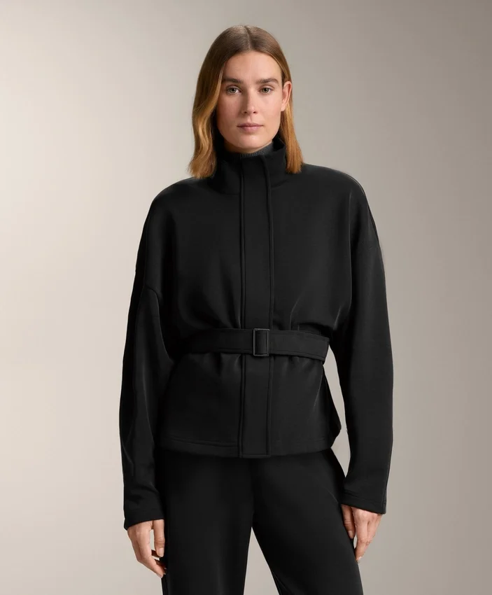 Belted Jacket with Brushed Modal Belted Jacket with Brushed Modal