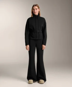 Belted Jacket with Brushed Modal