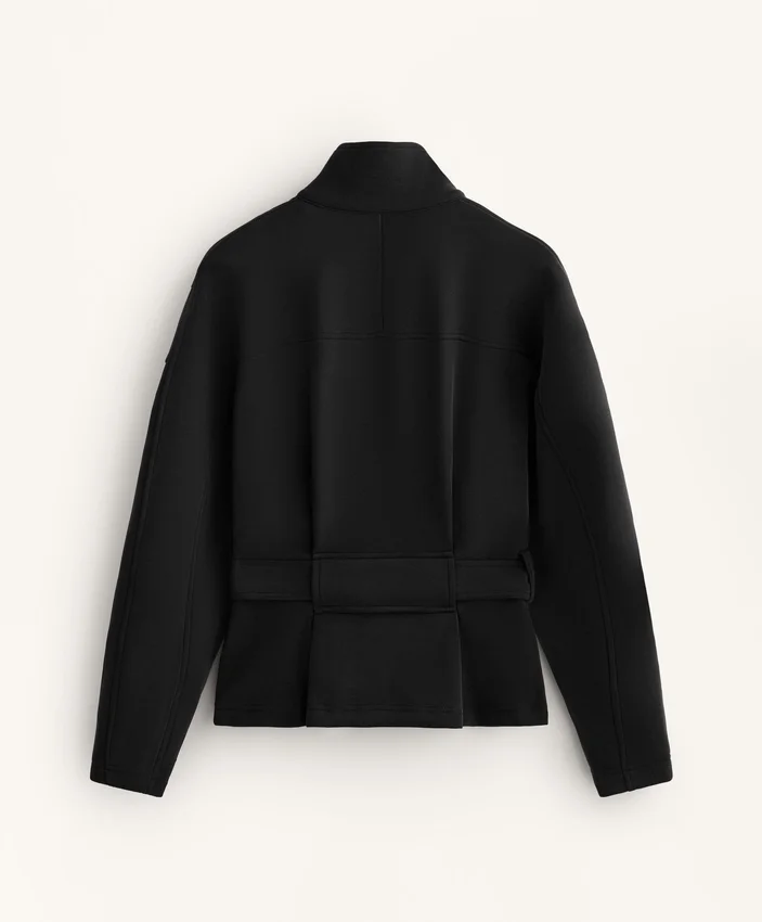 Belted Jacket with Brushed Modal Belted Jacket with Brushed Modal