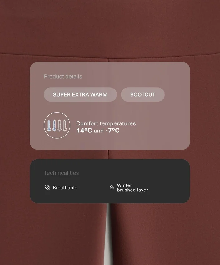 Bootcut Seamless High Rise Super Extra Warm Trousers Bootcut Seamless High Rise Super Extra Warm Trousers