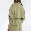 Boxy Cape Jacket with Soft-Touch Modal Pinstripe Boxy Cape Jacket with Soft-Touch Modal Pinstripe