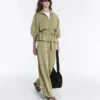 Boxy Cape Jacket with Soft-Touch Modal Pinstripe Boxy Cape Jacket with Soft-Touch Modal Pinstripe