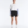 Boxy Cropped Cotton Blend Slogan T-Shirt Boxy Cropped Cotton Blend Slogan T-Shirt