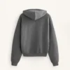 Boxy Hooded Sweatshirt with Brushed Modal Marl Boxy Hooded Sweatshirt with Brushed Modal Marl