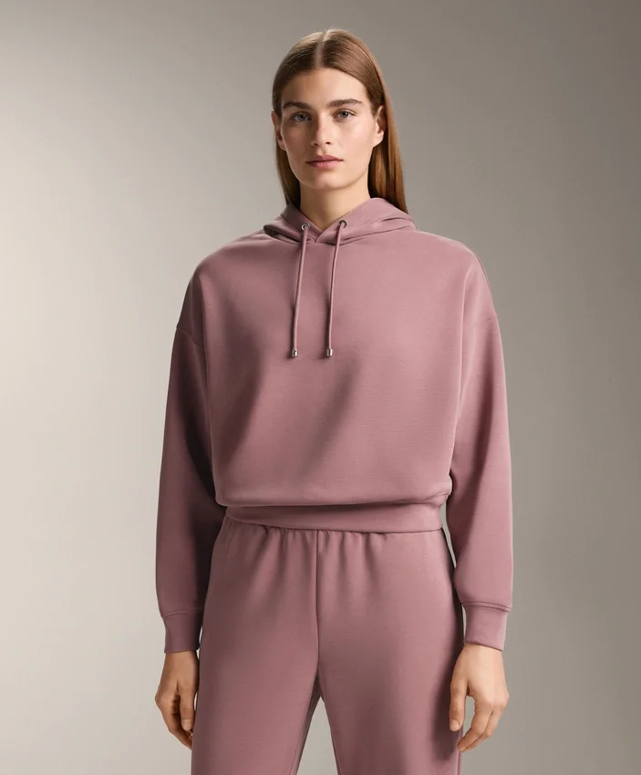 Boxy Hoodie with Brushed Modal Boxy Hoodie with Brushed Modal