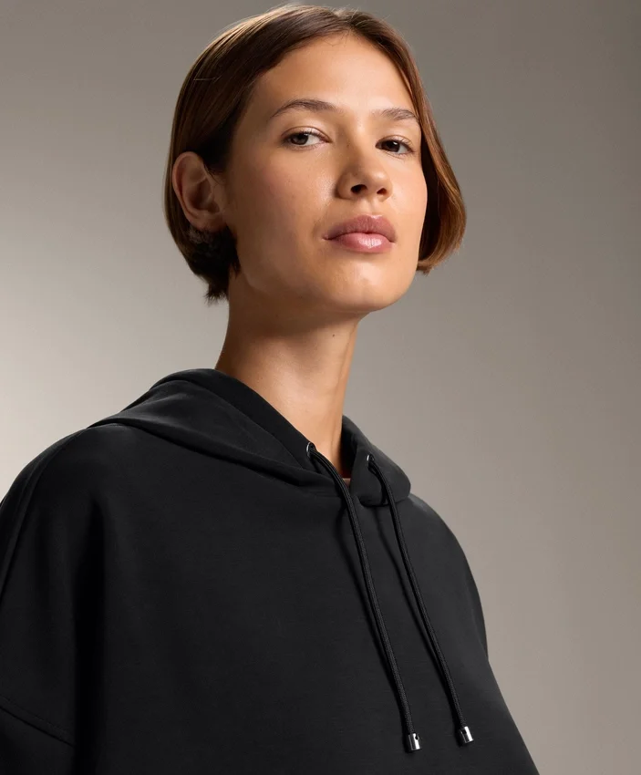 Boxy Hoodie with Brushed Modal Boxy Hoodie with Brushed Modal