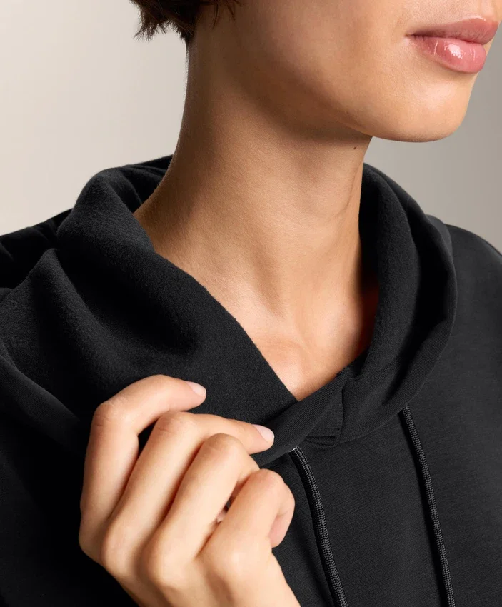 Boxy Hoodie with Brushed Modal Boxy Hoodie with Brushed Modal
