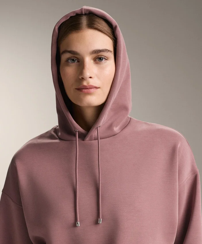 Boxy Hoodie with Brushed Modal Boxy Hoodie with Brushed Modal