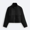 Boxy Neoprene-Effect Jacket Boxy Neoprene-Effect Jacket