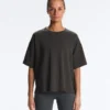 Boxy Short-Sleeve Cotton Blend T-Shirt Boxy Short-Sleeve Cotton Blend T-Shirt
