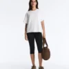 Boxy Short-Sleeved Cotton Blend T-Shirt Boxy Short-Sleeved Cotton Blend T-Shirt