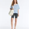 Boxy Short-Sleeved Cotton Blend T-Shirt Boxy Short-Sleeved Cotton Blend T-Shirt