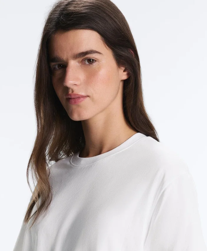 Boxy Short-Sleeved Cotton Blend T-Shirt Boxy Short-Sleeved Cotton Blend T-Shirt