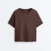 Boxy Short-Sleeved Cotton Blend T-Shirt Boxy Short-Sleeved Cotton Blend T-Shirt