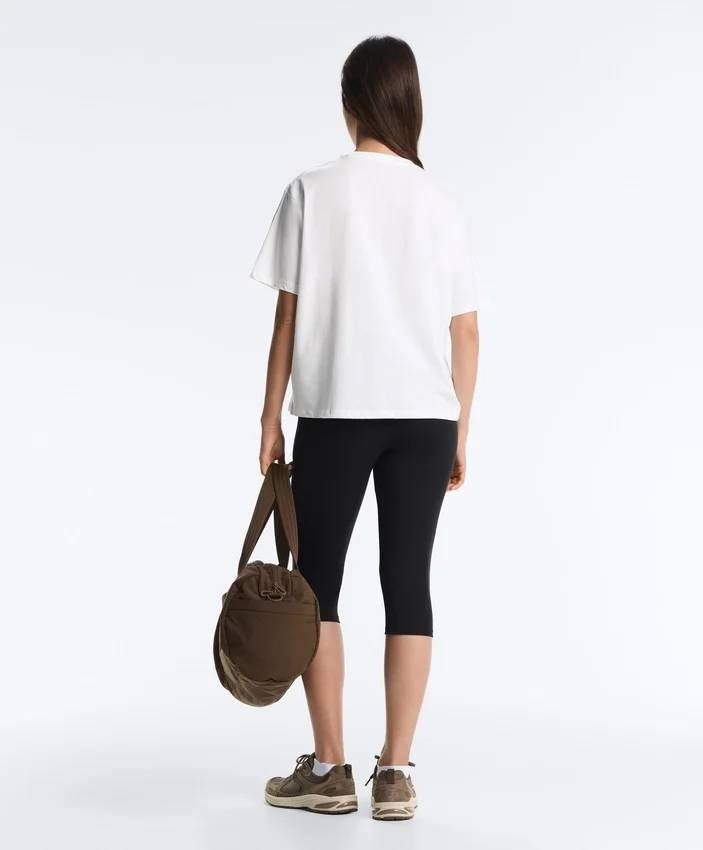 Boxy Short-Sleeved Cotton Blend T-Shirt Boxy Short-Sleeved Cotton Blend T-Shirt