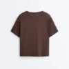 Boxy Short-Sleeved Cotton Blend T-Shirt Boxy Short-Sleeved Cotton Blend T-Shirt