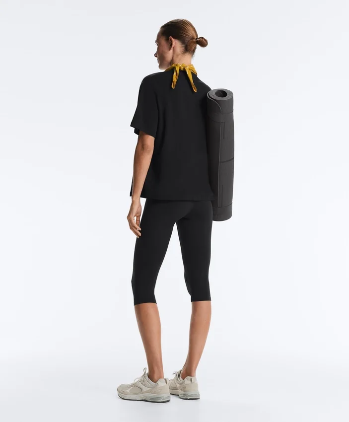 Boxy Short-Sleeved Cotton Blend T-Shirt Boxy Short-Sleeved Cotton Blend T-Shirt