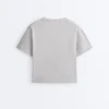 Boxy Short-Sleeved Cotton Blend T-Shirt Boxy Short-Sleeved Cotton Blend T-Shirt