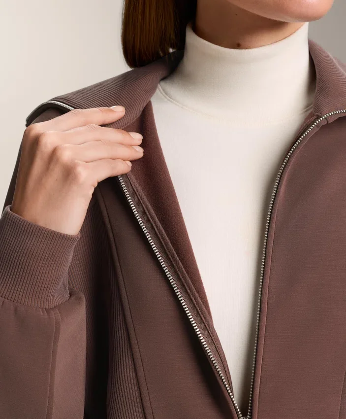 Brushed Rib Jacket with Modal Brushed Rib Jacket with Modal
