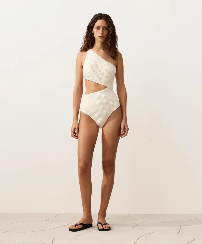 Bubble Crochet Asymmetric Trikini Bubble Crochet Asymmetric Trikini