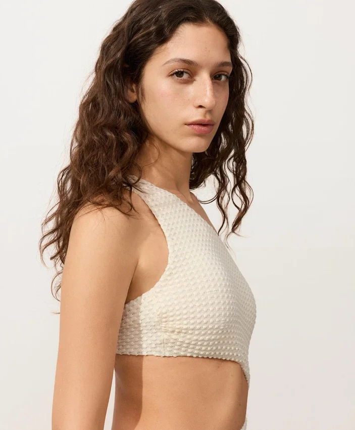 Bubble Crochet Asymmetric Trikini Bubble Crochet Asymmetric Trikini