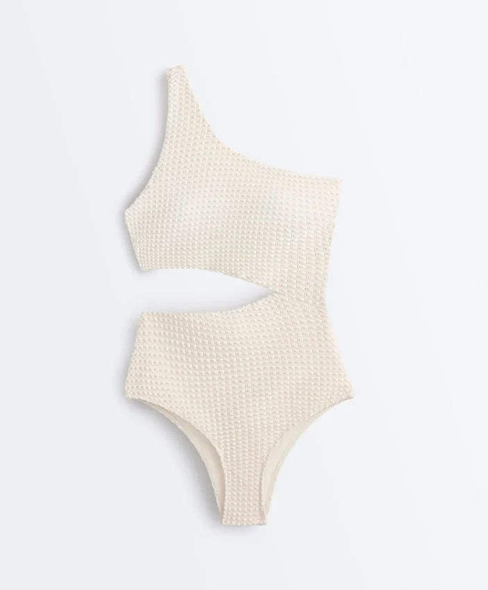 Bubble Crochet Asymmetric Trikini Bubble Crochet Asymmetric Trikini