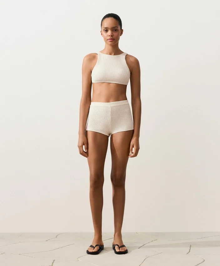Bubble-Texture Crochet Bikini Top Bubble-Texture Crochet Bikini Top