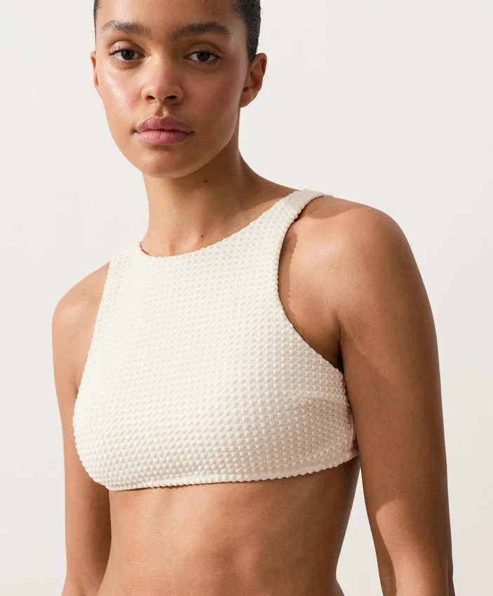 Bubble-Texture Crochet Bikini Top Bubble-Texture Crochet Bikini Top