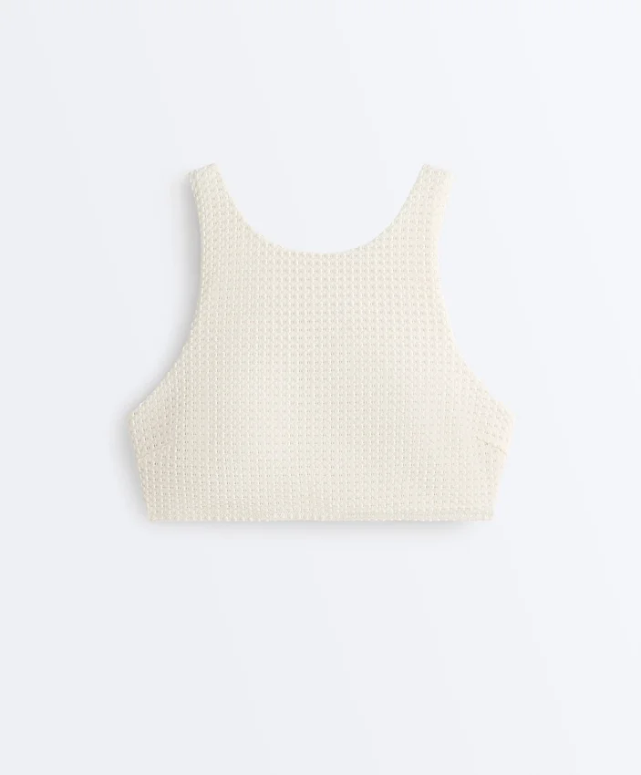 Bubble-Texture Crochet Bikini Top Bubble-Texture Crochet Bikini Top