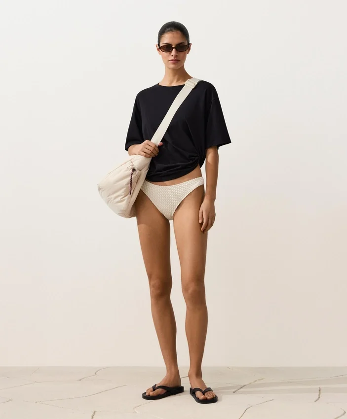 Bubble-Texture Crochet Classic Bikini Briefs Bubble-Texture Crochet Classic Bikini Briefs