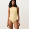 Bubble-Texture Crochet Halter Swimsuit Bubble-Texture Crochet Halter Swimsuit