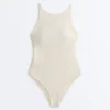Bubble-Texture Crochet Halter Swimsuit Bubble-Texture Crochet Halter Swimsuit